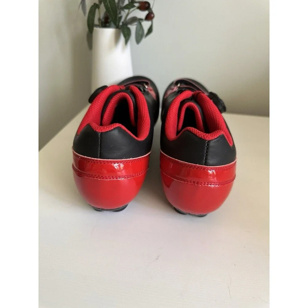 Linque LQ1 Road Cycling Shoes - Men’s 7.5 / EU 40 - Black Red - Cleats Included